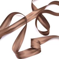 Satin Bias Binding Brown