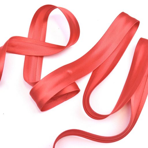 Satin Bias Binding Red