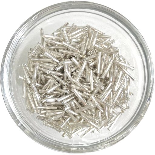 Japan Twisted Bugle Beads Silver