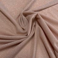 Glitter Knit Chiffon - Skintone/Silver