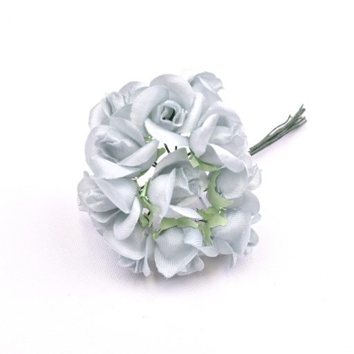 Bunch of Small Rose Blooms Pale Blue