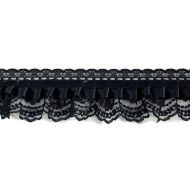 Small Dolls Lace Trimming - Black/Black