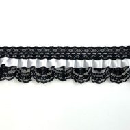 Small Dolls Lace Trimming - Black/White