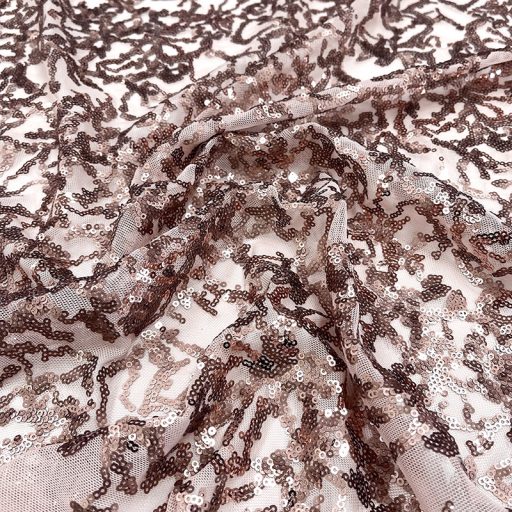 Coral Reef Embroidery Stretch Mesh Blush