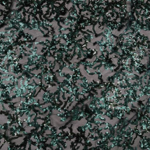 Coral Reef Embroidery Stretch Mesh Forest - Image 2