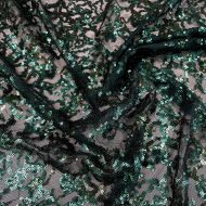 Coral Reef Embroidery Stretch Mesh Forest