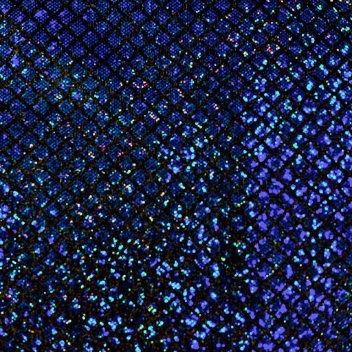 Illusion Stretch Spandex Black/Royal - Image 2