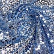 Moonstone Sequin Mesh Light Blue