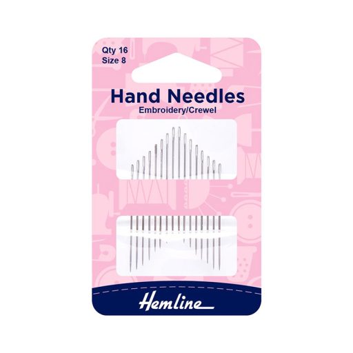 Hemline Hand Needles Embroidery Crewel Size 8