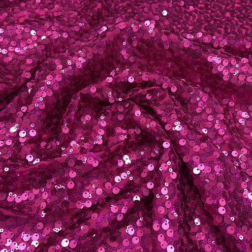 Shine Sequin Fabric Fuchsia