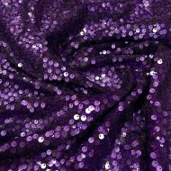 Shine Sequin Fabric Plum