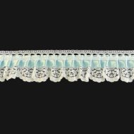 Small Dolls Lace White/Dusty Blue