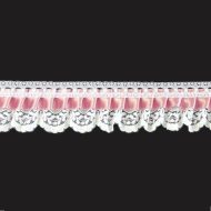 Small Dolls Lace White/Dusty Pink