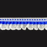 Small Dolls Lace White/Royal