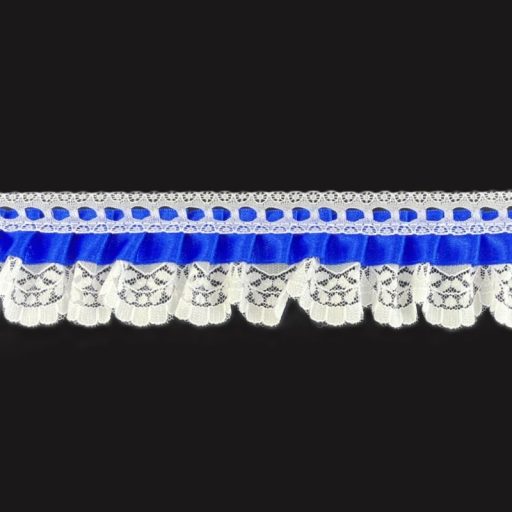 Small Dolls Lace White/Royal