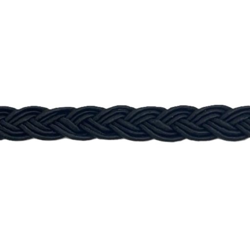 Metallic Plait Trim 144 Black