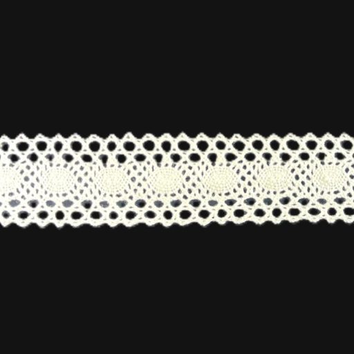 Cluny Lace Trimming LO183-1 White