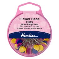 Hemline Flower Head Pins