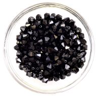 Preciosa Crystal Rondelle Bead - Jet (23980)