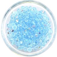 Preciosa Crystal Rondelle Bead - Aqua Bohemica AB (60010AB)