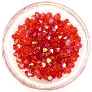 Preciosa Crystal Rondelle Bead - Light Siam AB (90070AB)