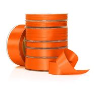 Polyester Double Satin Ribbon Orange