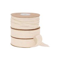 Metallic Gingham Latte/Gold