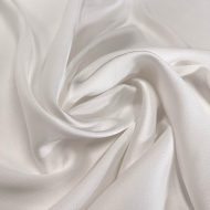 Satin Back Crepe Natural White