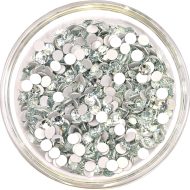 Preciosa Flat Back No Hot Fix Chaton Rose MAXIMA - Silver Aquamarine (60001)