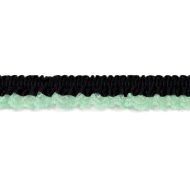 Single Edge Garter Elastic 005 - Black / Lime