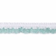 Single Edge Garter Elastic 005 - White / Mint