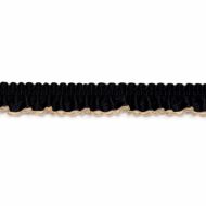 Single Edge Garter Elastic 123 -  Black  / Gold