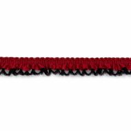 Single Edge Garter Elastic 343 - Burgundy / Black