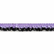 Single Edge Garter Elastic 343 - Lilac / Black