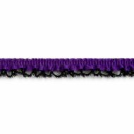Single Edge Garter Elastic 343 -  Purple / Black