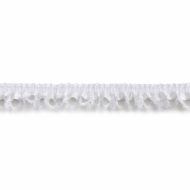 Single Edge Garter Elastic 343 -  White