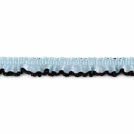 Single Edge Garter Elastic 631 -  Dusty Blue / Black