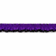 Single Edge Garter Elastic 631 -  Purple / Black