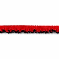 Single Edge Garter Elastic 631 -  Red / Black
