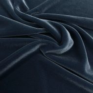 Lush Stretch Velvet Steel Blue