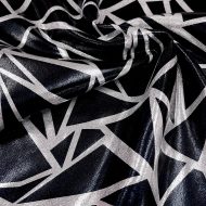 Shattered Mirror Stretch Spandex Black/Silver