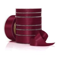 Polyester Double Satin Ribbon Burgundy