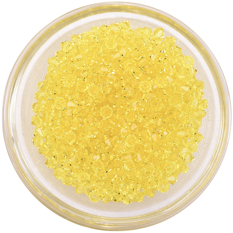 Preciosa Crystal Rondelle Bead - Citrine (80310)