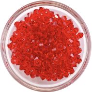 Preciosa Crystal Rondelle Bead - Light Siam (90070)