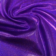 Shimmer Hologram Stretch Spandex Purple