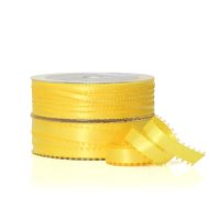 Picot Satin Ribbon Yellow