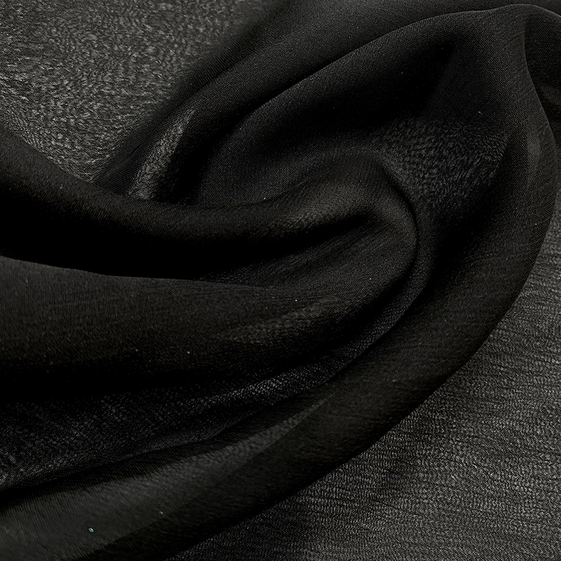 Shot Chiffon Black