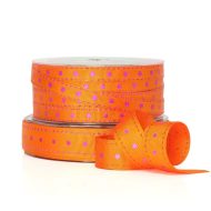 Jolly With Stars Ribbon Orange/Fuchsia