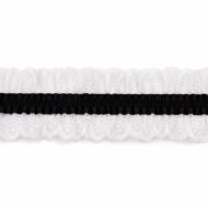 Wide Garter Elastic 780 - Black / White