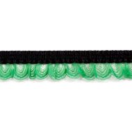 Single Edge Garter Elastic 251 - Black / Emerald